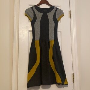 Anthro THML Graphic Sweater Dress XS